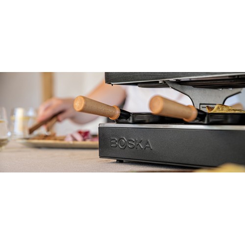 black Raclette Gourmet Party para 8 personas BOSKA (UE tipo F)