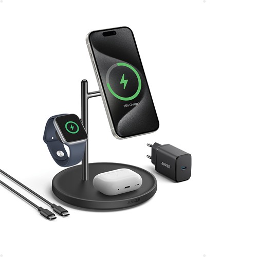 Support de recharge sans fil 3-en-1 Anker MagGo - 4