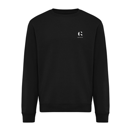 black Sudadera de cuello redondo de algodón reciclado Torla IQONIQ