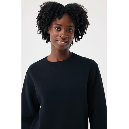 black Sudadera de cuello redondo de algodón reciclado Torla IQONIQ