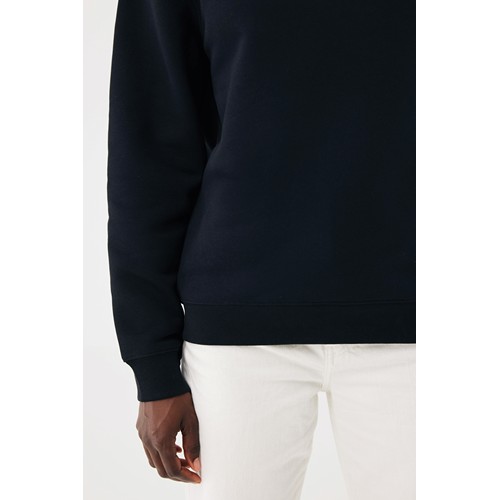 black Sudadera de cuello redondo de algodón reciclado Torla IQONIQ