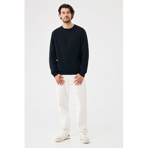 black Sudadera de cuello redondo de algodón reciclado Torla IQONIQ