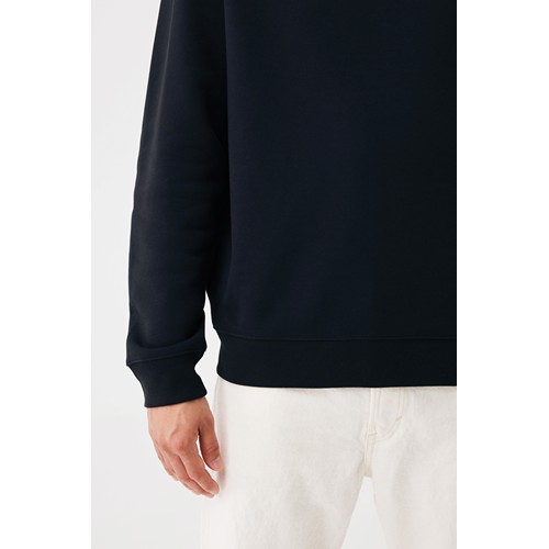 black Sudadera de cuello redondo de algodón reciclado Torla IQONIQ