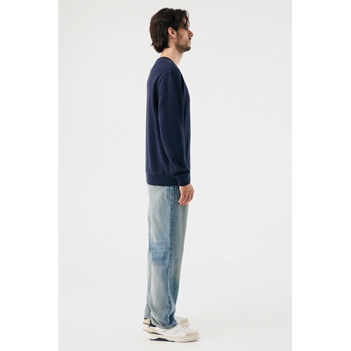 azul marino Sudadera de cuello redondo de algodón reciclado Torla IQONIQ
