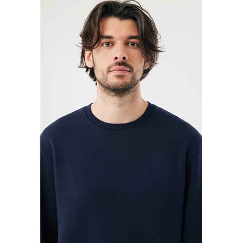 azul marino Sudadera de cuello redondo de algodón reciclado Torla IQONIQ