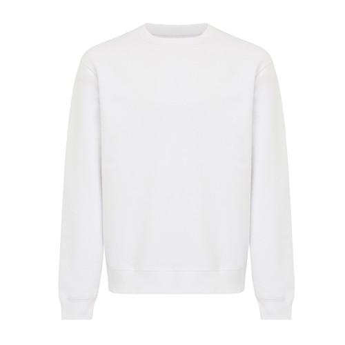 white Sudadera de cuello redondo de algodón reciclado Torla IQONIQ