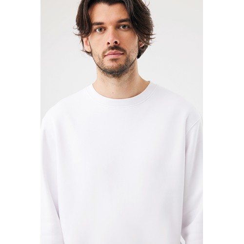 white Sudadera de cuello redondo de algodón reciclado Torla IQONIQ