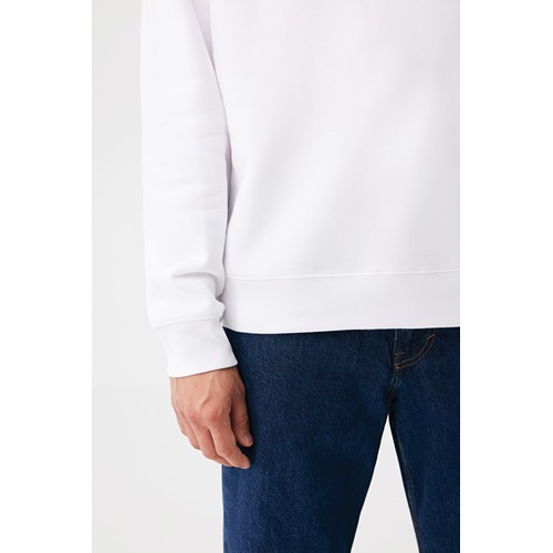 white Sudadera de cuello redondo de algodón reciclado Torla IQONIQ