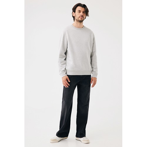 moteado gris claro Sudadera de cuello redondo de algodón reciclado Torla IQONIQ
