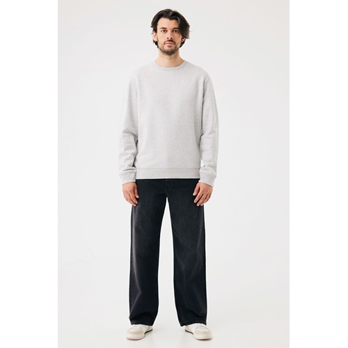 moteado gris claro Sudadera de cuello redondo de algodón reciclado Torla IQONIQ