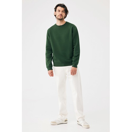 verde bosque Sudadera de cuello redondo de algodón reciclado Torla IQONIQ