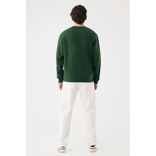 verde bosque Sudadera de cuello redondo de algodón reciclado Torla IQONIQ