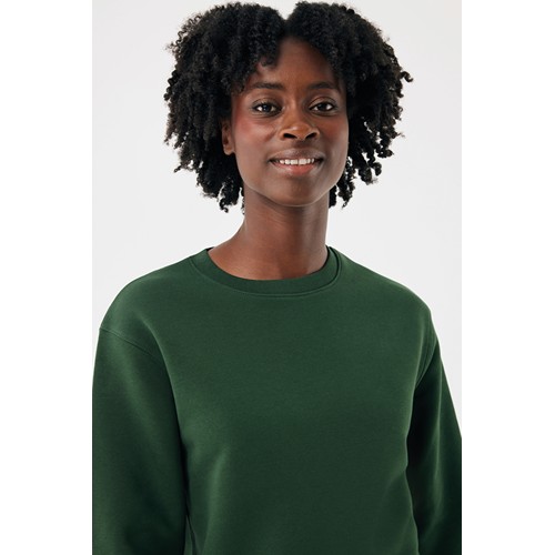 verde bosque Sudadera de cuello redondo de algodón reciclado Torla IQONIQ