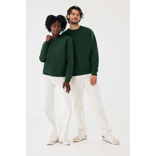 verde bosque Sudadera de cuello redondo de algodón reciclado Torla IQONIQ