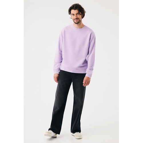 lavanda Sudadera de cuello redondo de algodón reciclado Torla IQONIQ