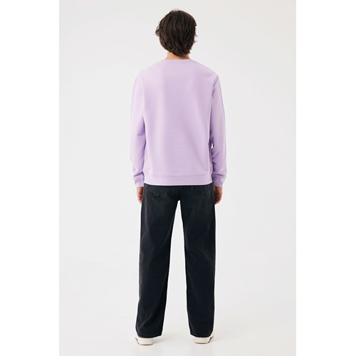 lavanda Sudadera de cuello redondo de algodón reciclado Torla IQONIQ