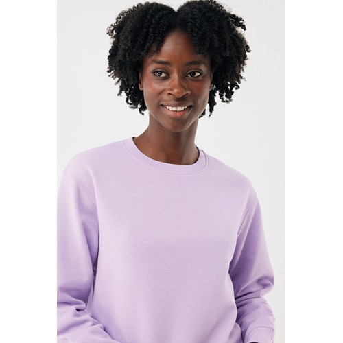 lavanda Sudadera de cuello redondo de algodón reciclado Torla IQONIQ