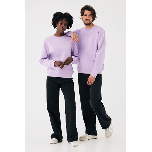lavanda Sudadera de cuello redondo de algodón reciclado Torla IQONIQ