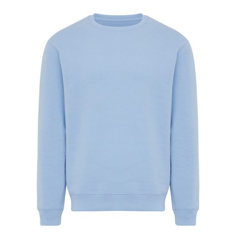 azul celeste Sudadera de cuello redondo de algodón reciclado Torla IQONIQ