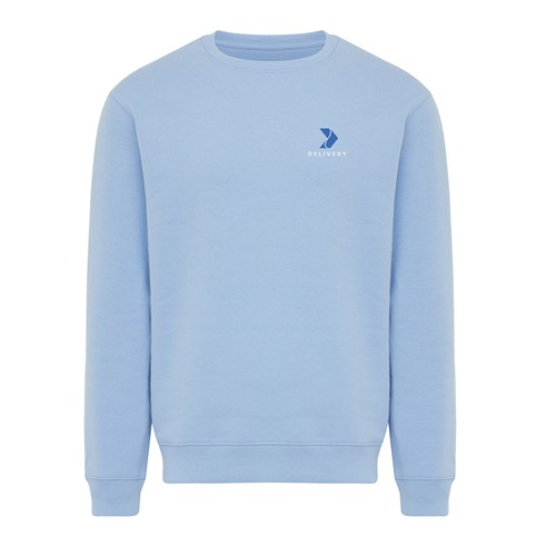 azul celeste Sudadera de cuello redondo de algodón reciclado Torla IQONIQ