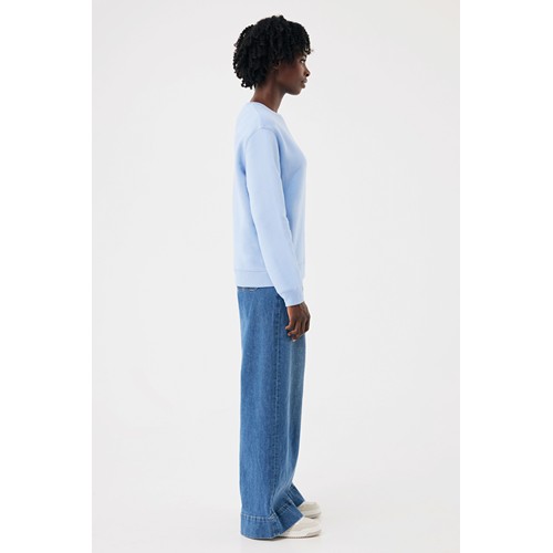 azul celeste Sudadera de cuello redondo de algodón reciclado Torla IQONIQ
