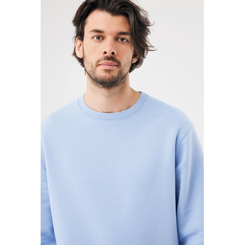 azul celeste Sudadera de cuello redondo de algodón reciclado Torla IQONIQ