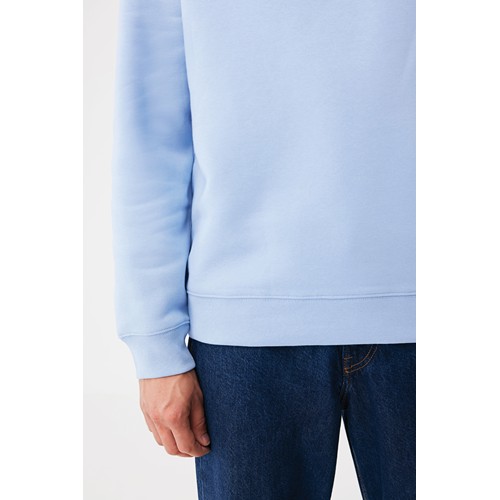 azul celeste Sudadera de cuello redondo de algodón reciclado Torla IQONIQ