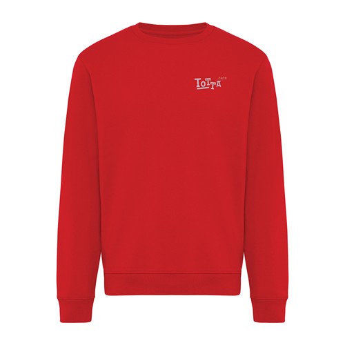 red Sudadera de cuello redondo de algodón reciclado Torla IQONIQ