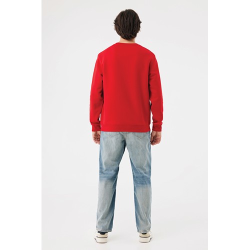 red Sudadera de cuello redondo de algodón reciclado Torla IQONIQ