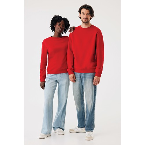 red Sudadera de cuello redondo de algodón reciclado Torla IQONIQ