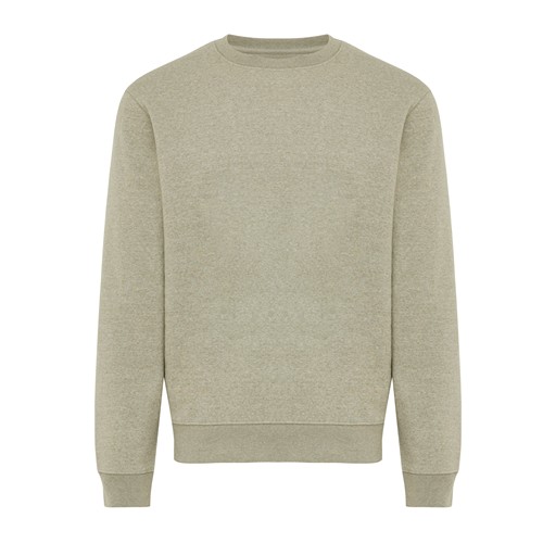 verde claro jaspeado Sudadera de cuello redondo de algodón reciclado Torla IQONIQ