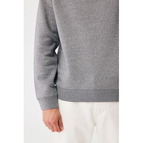 antracita claro moteado Sudadera de cuello redondo de algodón reciclado Torla IQONIQ