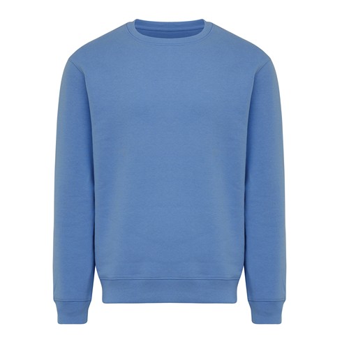 azul pato Sudadera de cuello redondo de algodón reciclado Torla IQONIQ