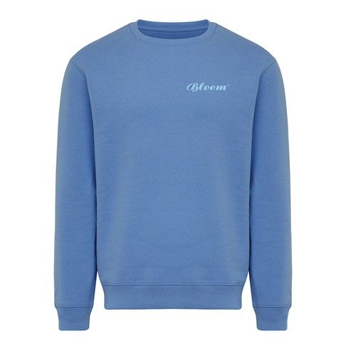 azul pato Sudadera de cuello redondo de algodón reciclado Torla IQONIQ