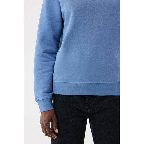 azul pato Sudadera de cuello redondo de algodón reciclado Torla IQONIQ