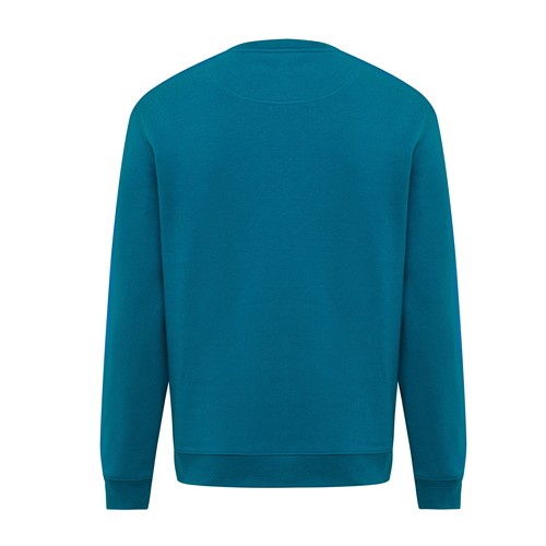 azul azulado profundo Sudadera de cuello redondo de algodón reciclado Torla IQONIQ