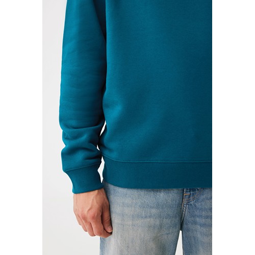 azul azulado profundo Sudadera de cuello redondo de algodón reciclado Torla IQONIQ