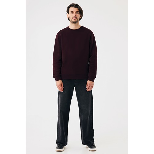 heces de vino Sudadera de cuello redondo de algodón reciclado Torla IQONIQ