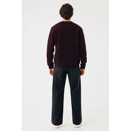 heces de vino Sudadera de cuello redondo de algodón reciclado Torla IQONIQ