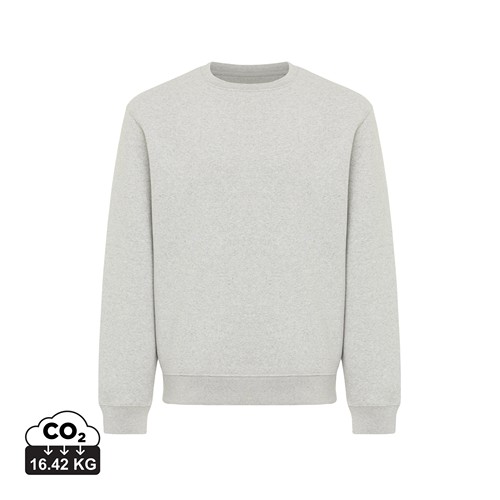 moteado gris claro Sudadera de cuello redondo de algodón reciclado Torla IQONIQ