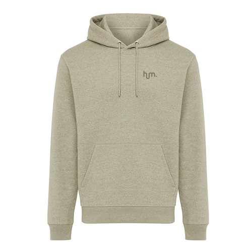 verde claro jaspeado Sudadera con capucha de algodón reciclado Joshua IQONIQ
