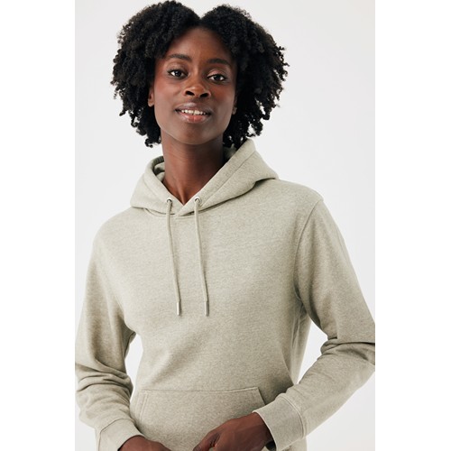 verde claro jaspeado Sudadera con capucha de algodón reciclado Joshua IQONIQ