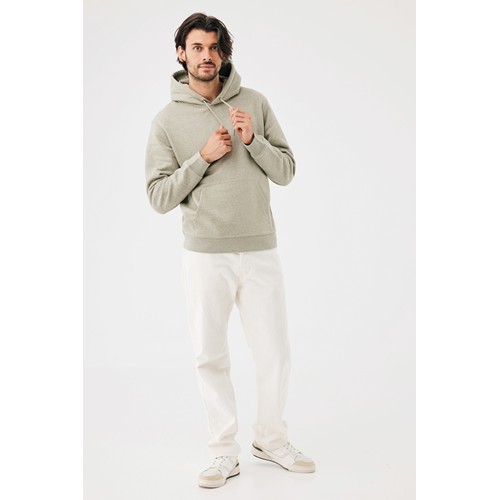 verde claro jaspeado Sudadera con capucha de algodón reciclado Joshua IQONIQ
