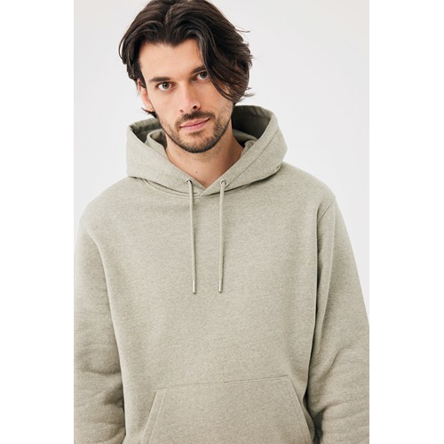 verde claro jaspeado Sudadera con capucha de algodón reciclado Joshua IQONIQ