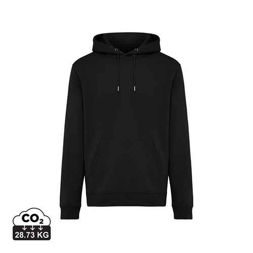 black Sudadera con capucha de algodón reciclado Joshua IQONIQ