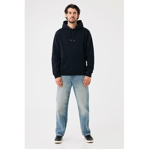 black Sudadera con capucha de algodón reciclado Joshua IQONIQ
