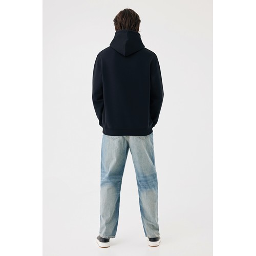 black Sudadera con capucha de algodón reciclado Joshua IQONIQ