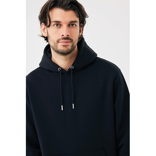 black Sudadera con capucha de algodón reciclado Joshua IQONIQ