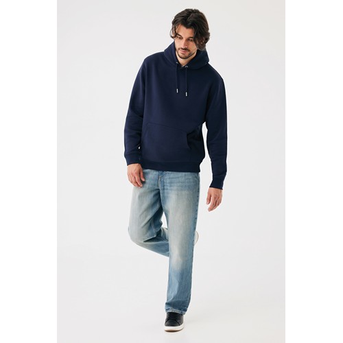 azul marino Sudadera con capucha de algodón reciclado Joshua IQONIQ