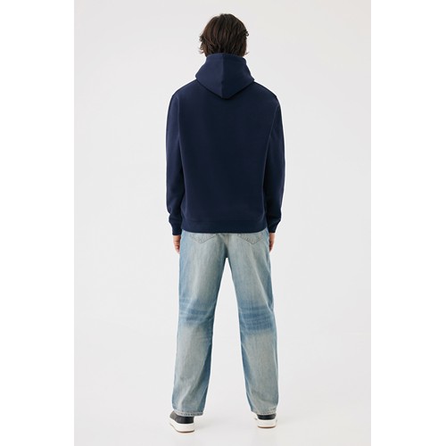 azul marino Sudadera con capucha de algodón reciclado Joshua IQONIQ